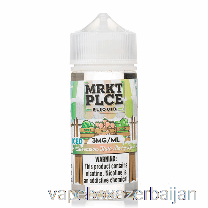 Vape Smoke Ice Watermelon Hulaberry Lime - MRKT PLCE - 100mL 6mg